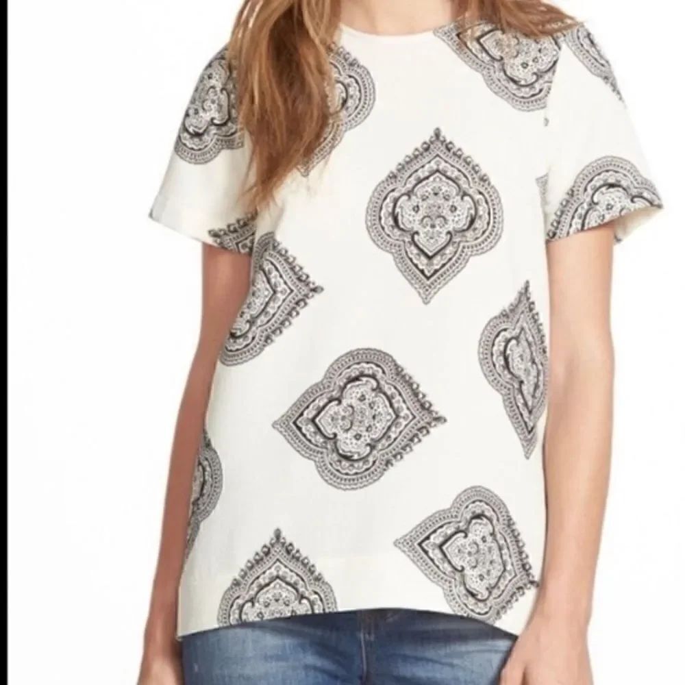 Madewell Tailored Tee in Estate Paisley XS